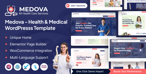 Medova – Health & Medical WordPress Theme